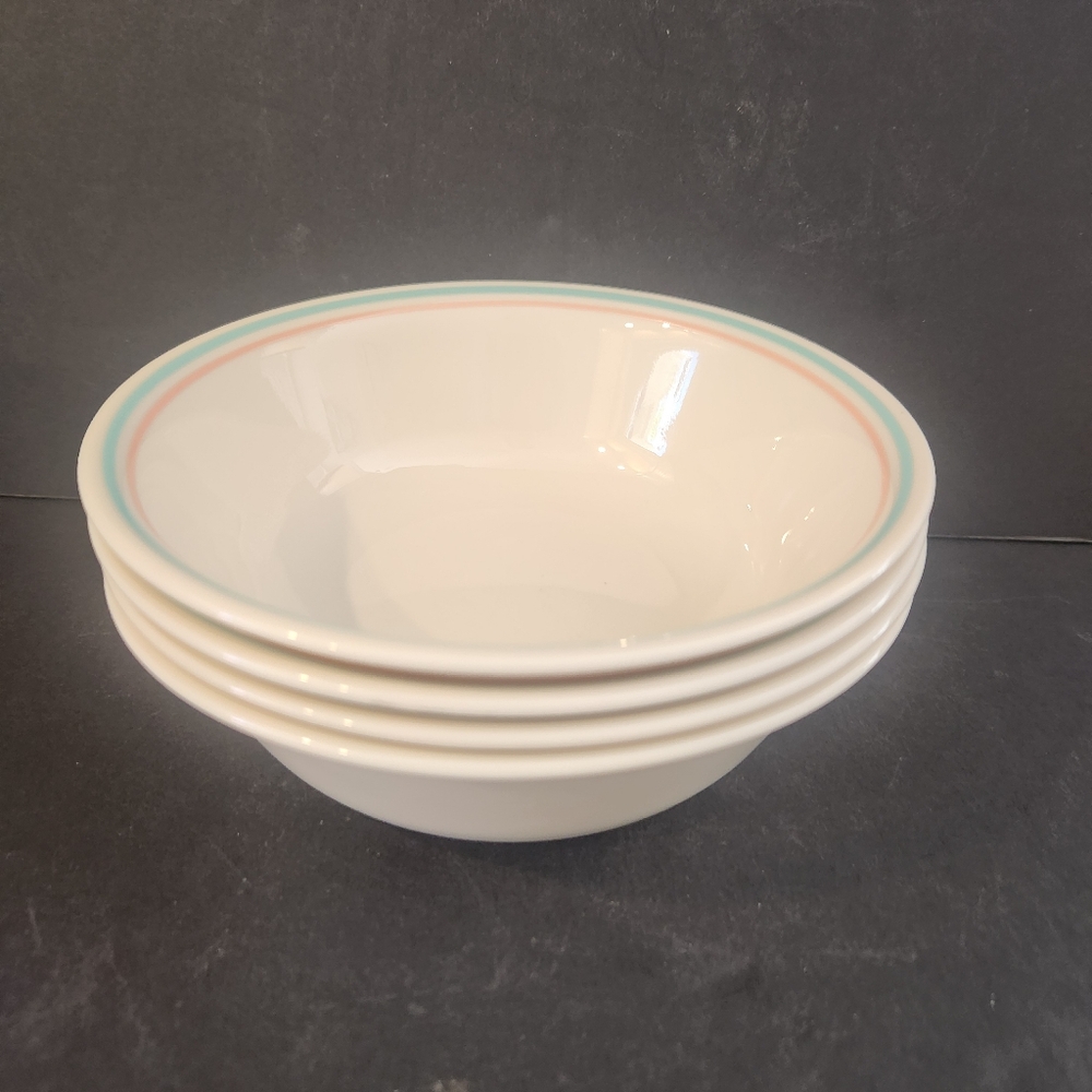 Set Of 4 Corelle Forever Yours Cereal Bowls